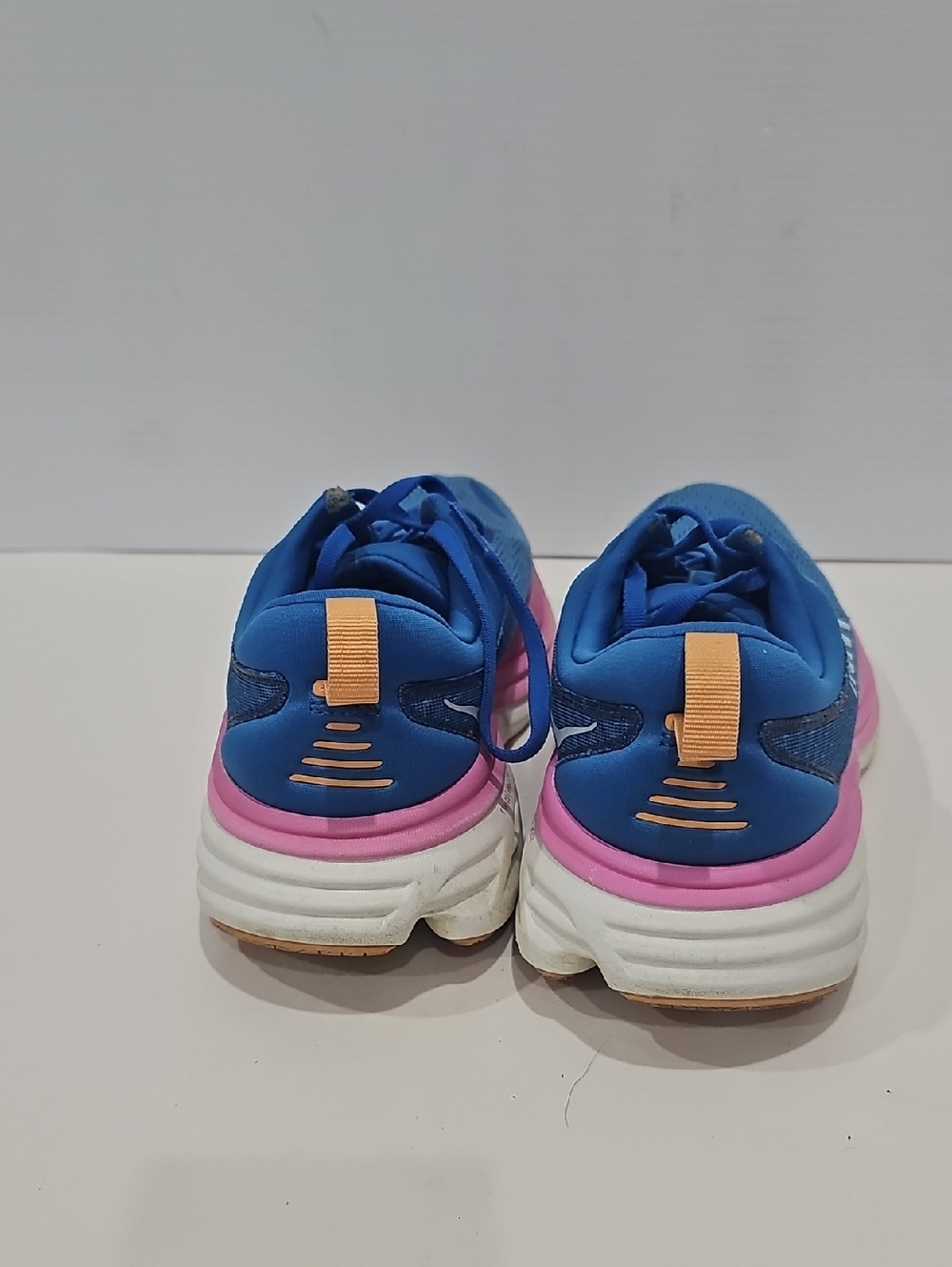 Women's Size 9.5 B Hoka Clifton Running Sneakers Blue Pink - Picture 5 of 12
